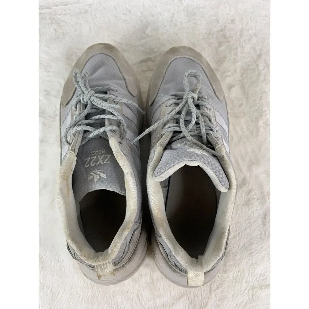 Adidas ZX22 Boost Mens Sneakers Size 11 Gray Mesh & Suede Athletic Shoes